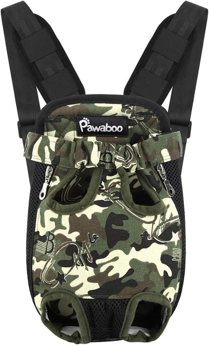 Pawaboo Pet Carrier Backpack, Adjustable Pet Front Cat Dog Carrier Backpack by Pawaboo