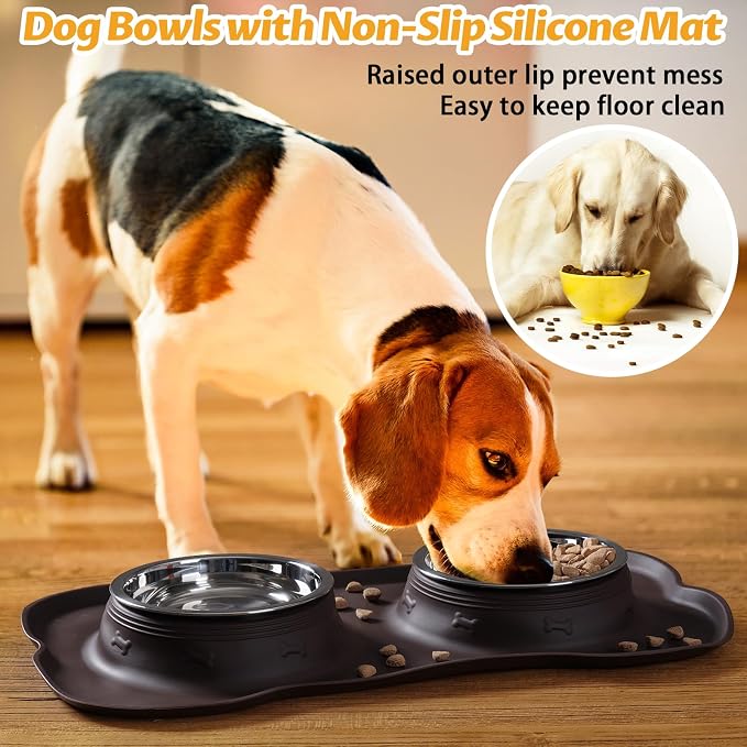 Hubulk Pet Dog Bowls 2 Stainless Steel Dog Bowl - Image 6
