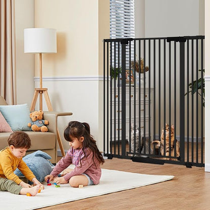 51'' Extra Tall Cat Gate for Doorways Hallways 30-40.9'' Wide, Pressure Mounted - Image 7