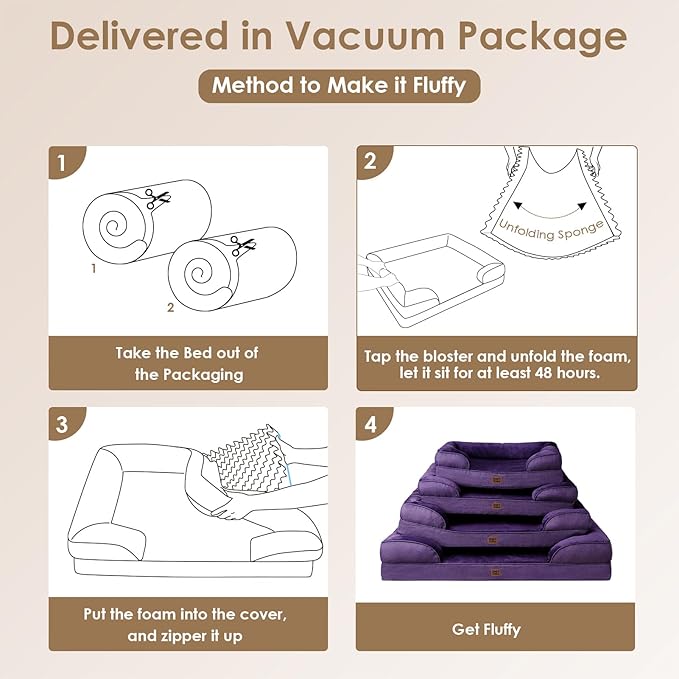EHEYCIGA Orthopedic Dog Beds for Extra Large Dogs, Waterproof Memory Foam XL - Image 2