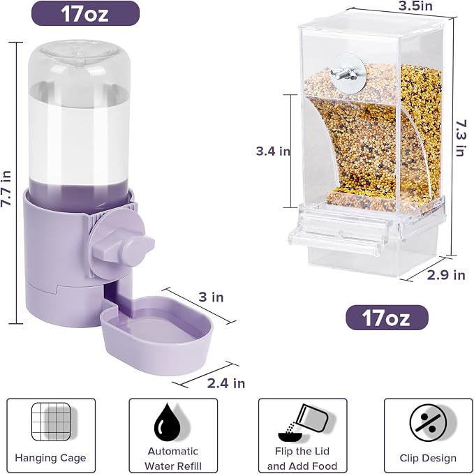 No Mess Bird Feeder Water Dispenser Set, Bird Feeder - Image 3