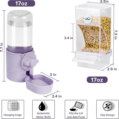 No Mess Bird Feeder Water Dispenser Set, Bird Feeder - Image 3