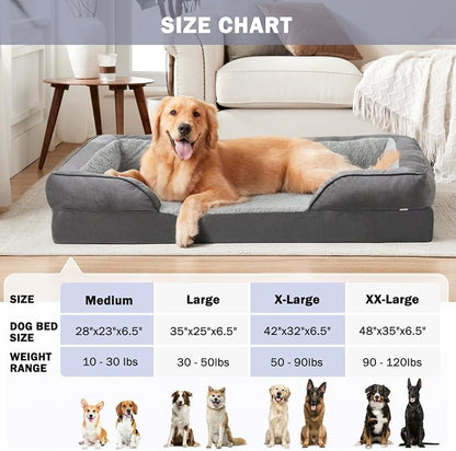 INVENHO Orthopedic Dog Beds Large Sized, XL Washable Dog Sofa - Image 7