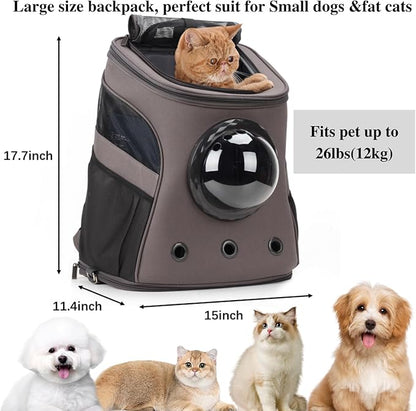 LOLLIMEOW Large Pet Carrier Backpack, Bubble Backpack Carrier - Image 2