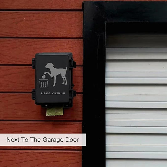 Dog Poop Bag Dispenser Wall Mounted Waterproof Outdoor Pet Waste Bags Dispenser - Image 2