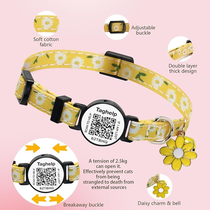 4 PCS Cute Flower Cat Collar - Image 5