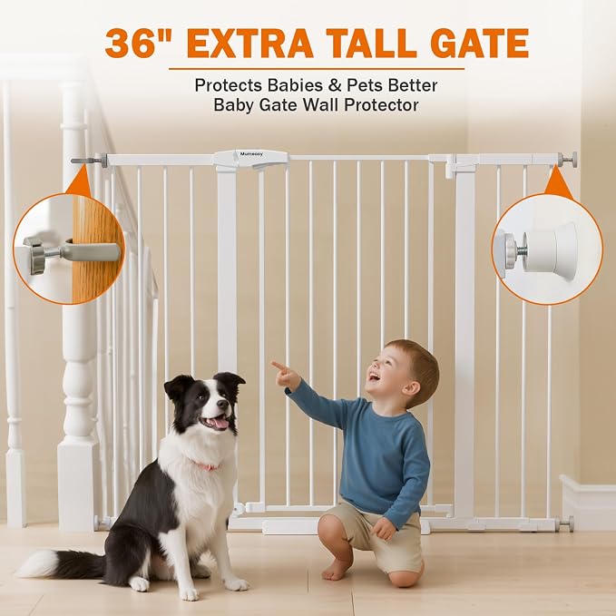 Mumeasy 36" Extra Tall Baby Gate - Image 5