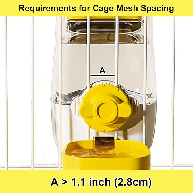 35oz Rabbit Water Bottle, Pet Hanging Automatic Water Dispenser - Image 3