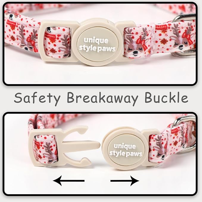 Unique style paws 2 Pack Christmas Kitten Collar Breakaway - Image 3