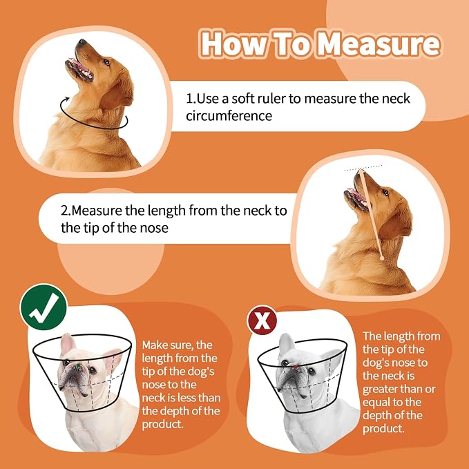 Dog Cone Collar Soft Cone for Medium Dogs After Surgery Adjustable Elizabethan - Image 3