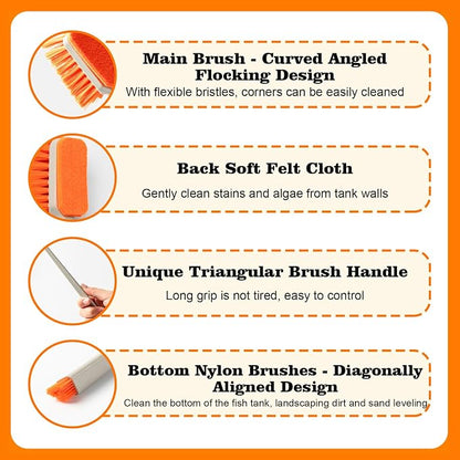 Small Fish Tank Cleaner Brush, Algae Scraper - Image 5