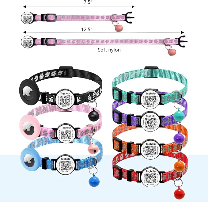 Peace of Mind Cat Collar 2-Pack: QR Code Tag - Image 3