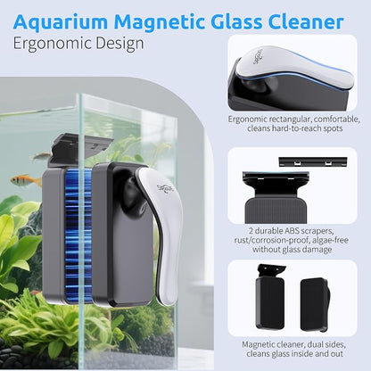 SEAOURA Magnetic Aquarium Glass Cleaner，Algae Scraper - Image 3