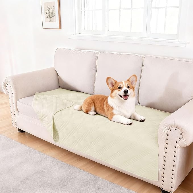 hyha Waterproof Dog Blanket, Reversible Pet Bed Blanket, Soft Sofa Couch Cover by hyha