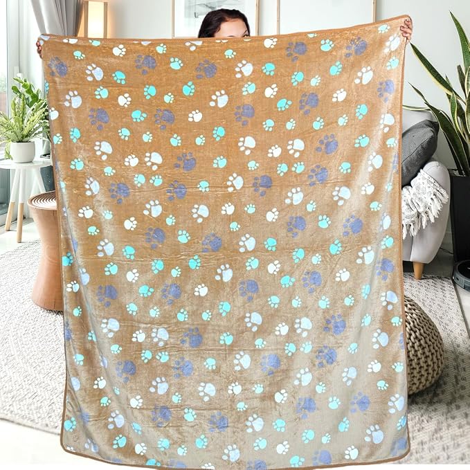 Dog Blankets for Large Dogs, Soft Fluffy Flannel Pet Blanket Mat Cover for Bed - Image 7
