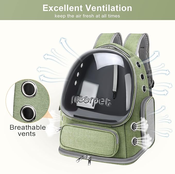 Cat Backpack Carrier, Breathable Cat Carrier Large Space Bubble Pet Backpack - Image 2
