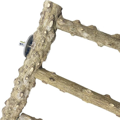 Allazone 3 PCS Nature Wood Bird Ladder Perch Nature Wood Stand Parrot Chew Toy - Image 5