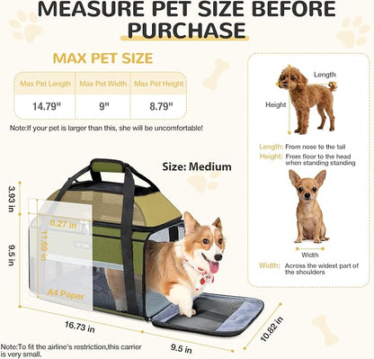 Lekereise Top-Expandable Pet Carrier 17x11x9.5 Inch Alaska Hawaiian Airline - Image 3