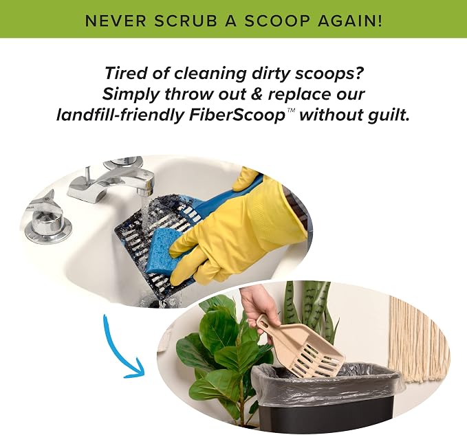 Kitty Sift FiberScoop Disposable Litter Scoop, Plastic-Free & Sustainable - Image 4