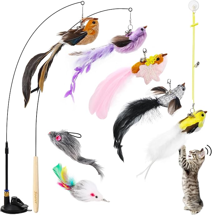 Soarer 3-in-1 Flying Bird Cat Toys by Soarer