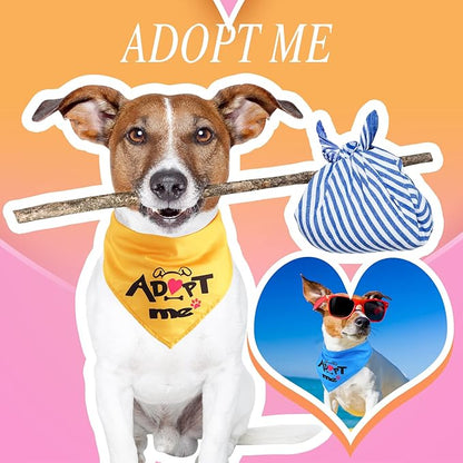 20 Pack Adopt Me Dog Bandanas Plain Adopt Me Triangle Dog Bandana Reversible - Image 2