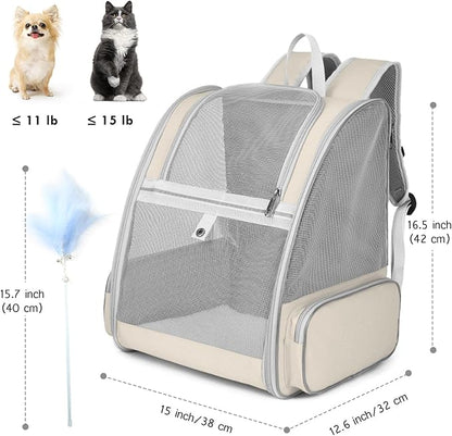 Cat Backpack Carrier, Large Pet Carrier Backpack - Image 5
