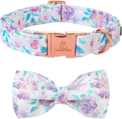 Lionheart glory Purple Dog Collar, Adjustable Dog Collar by LionheartGlory