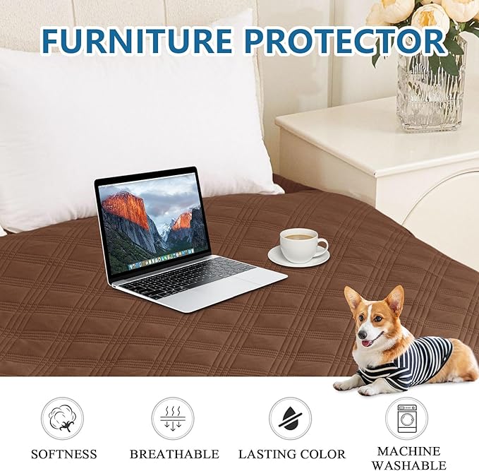 hyha Waterproof Dog Blanket, Reversible Pet Bed Blanket, Soft Sofa Couch Cover - Image 8