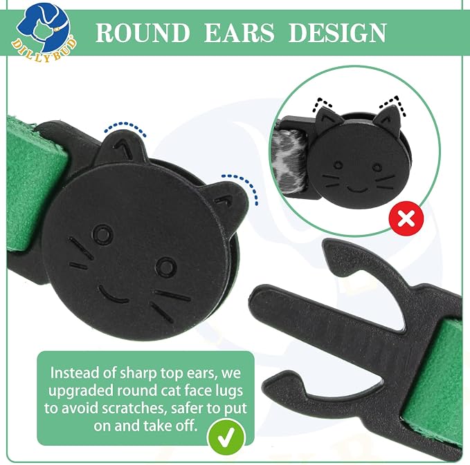 Leather Personalized Breakaway Cat Collar - Image 5