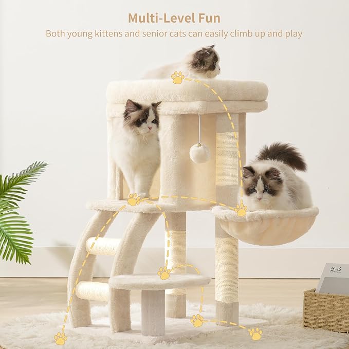 Heybly Cat Tree Tower, Cat condo - Image 2