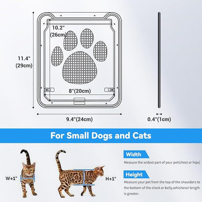 NAMSAN Cat Screen Door, Flap Opening 8 x 10 inches, Cat Door - Image 6