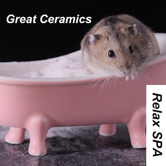 Small Animal Hamster Sand Bathtub, Bird Bathroom, Ice Accessories Cage Toys - Image 2