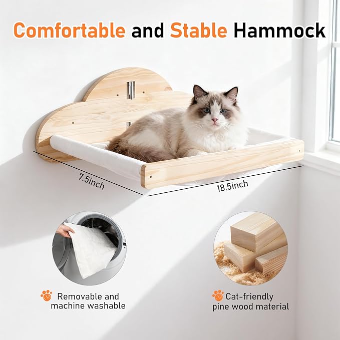 XiaZ Cat Wall Hammock Mounted Bed - Image 2