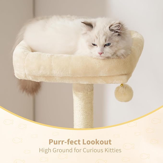 Heybly Cat Tree, 49.2 Inches Cat Tower - Image 5