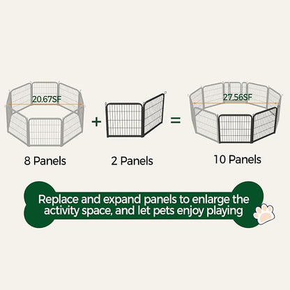 Yaheetech Dog Playpen, 24 inch 2 Panels Dog Pen - Image 6