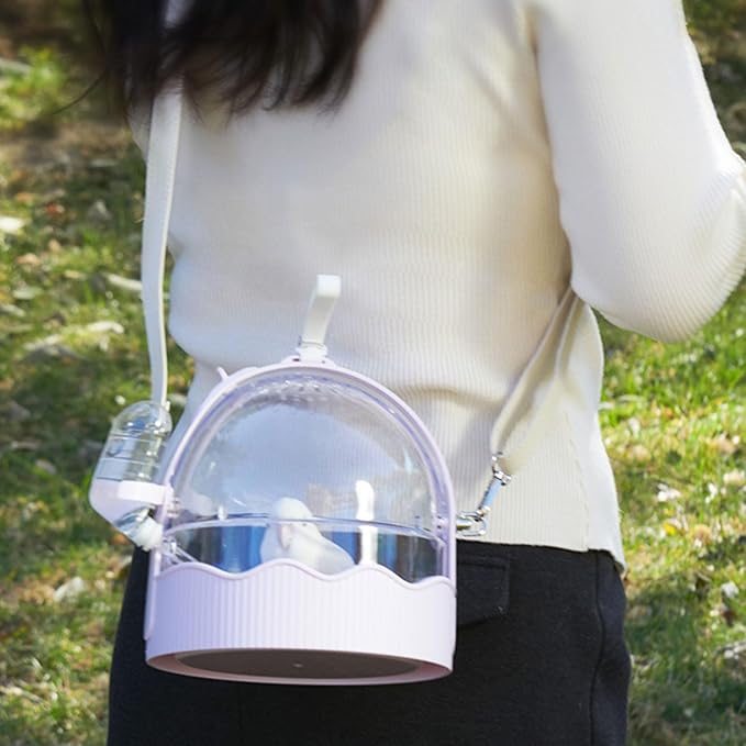 Clear Pet Carrier Travel Cage - Image 4
