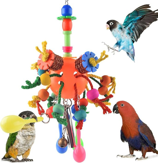 KATUMO Bird Toys, Parrot Toys Parakeet Foraging Shredder Hanging Toys Bird Ball by KATUMO