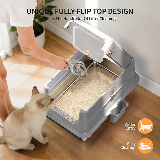 Stainless Steel Cat Litter Box - Image 2