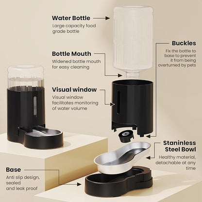 CZPET Dog Water Bowl Dispenser, 7L Automatic Dog and Cat Water Dispenser - Image 6