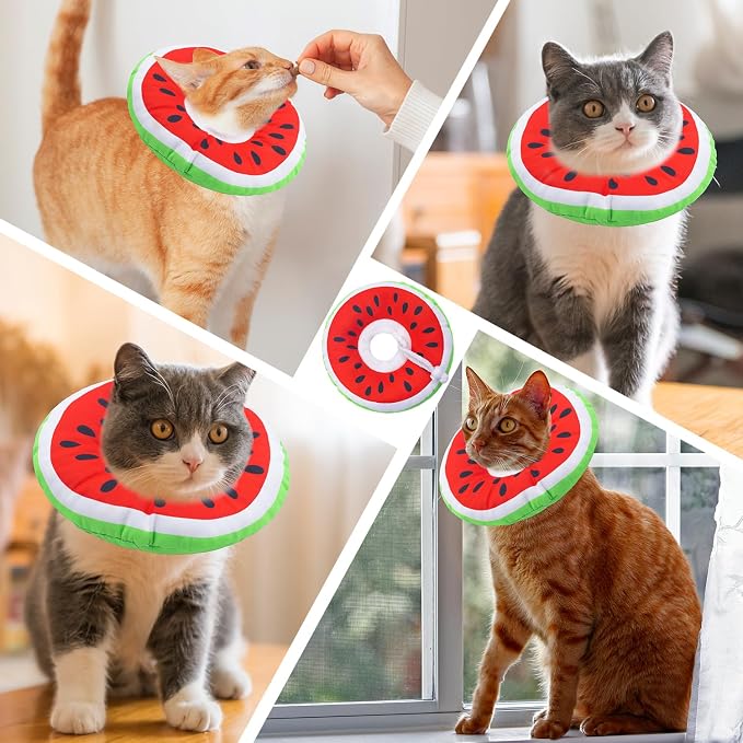 Cat Cone Collar Soft, Adjustable Cat Recovery Collars Kitten Cones to Stop - Image 7
