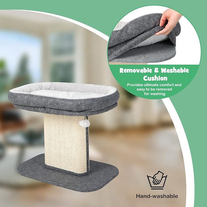 Tangkula Cat Tree for Indoor Cats, 2-Tier Cat Tower - Image 4