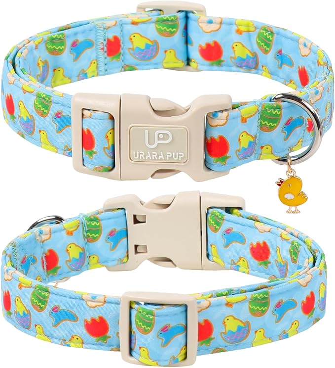 Easter Day Dog Collar, UP URARA PUP Easter Bunny Adjustable Pet Collar - Image 2