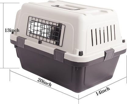 Plastic Dog/Cat Crate Portable Travelling Pet Kennel Without Wheel - Image 3