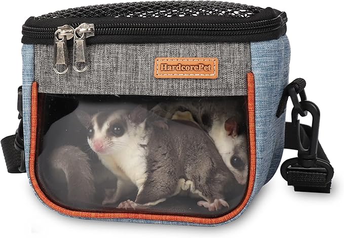 Sugar Glider Carrier Bag, Transparent Breathable Travel Bag by HardcorePet