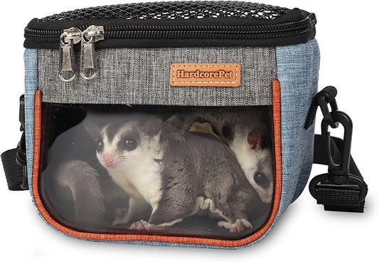 Sugar Glider Carrier Bag, Transparent Breathable Travel Bag by HardcorePet