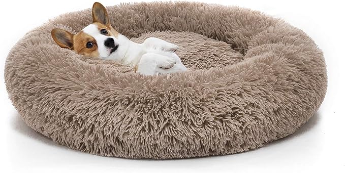 MIXJOY Orthopedic Dog Bed Comfortable Donut Cuddler Round Pet Beds Ultra Soft by MIXJOY