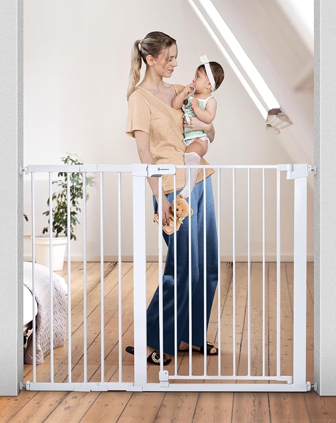 COMOMY 36" Extra Tall Baby Gate by COMOMY