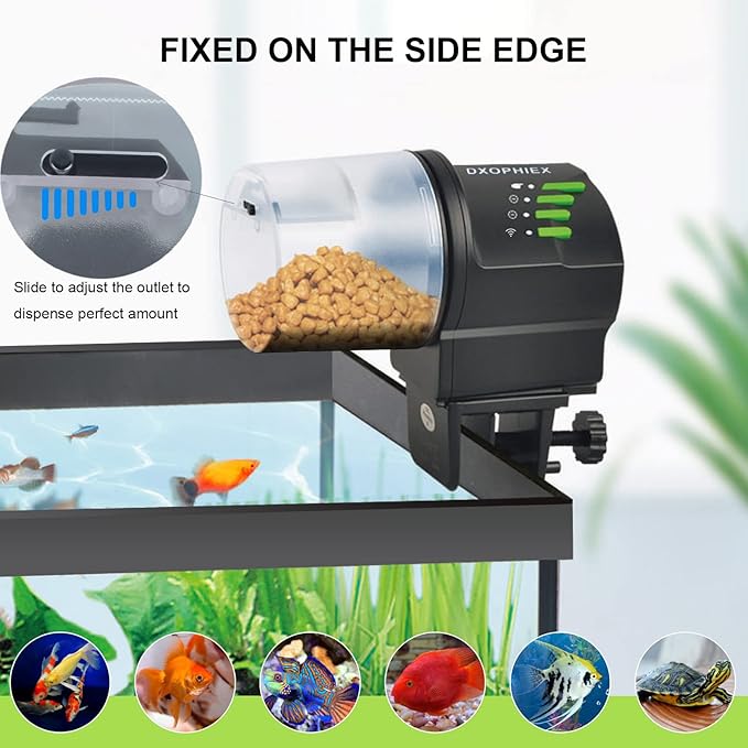 DXOPHIEX WiFi Fish Feeder Automatic Fish Feeder Automatic Dispenser Vacation - Image 2