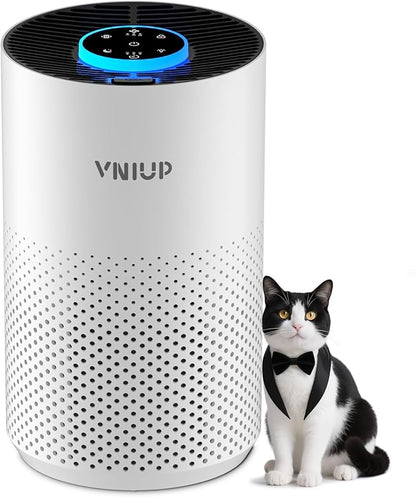 Air Purifiers for Bedroom Home up to 1250 ft², Vniup H14 True HEPA Room Air by VNIUP