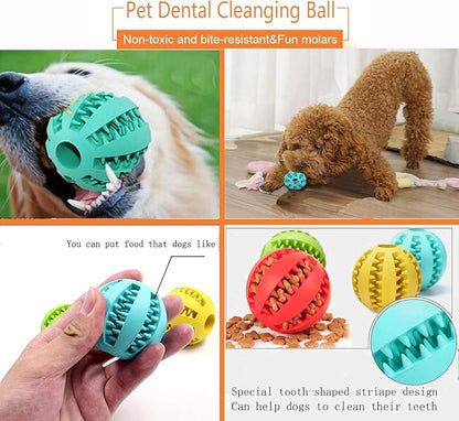 Sunglow 2 Pack Dog Toy, Nontoxic Bite Resistant Teething Balls - Image 4
